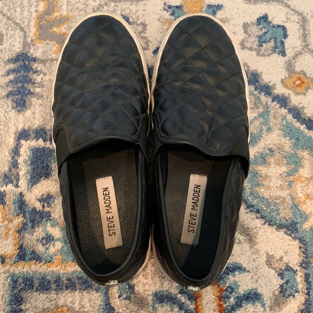 Steve Madden slip ons.